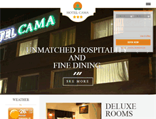 Tablet Screenshot of hotelcama.com